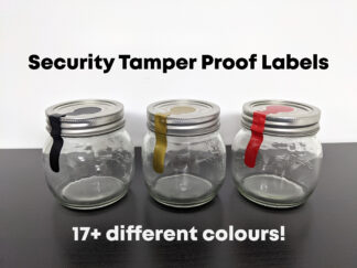4" Tamper Proof Labels Tags for Security - Set of 18